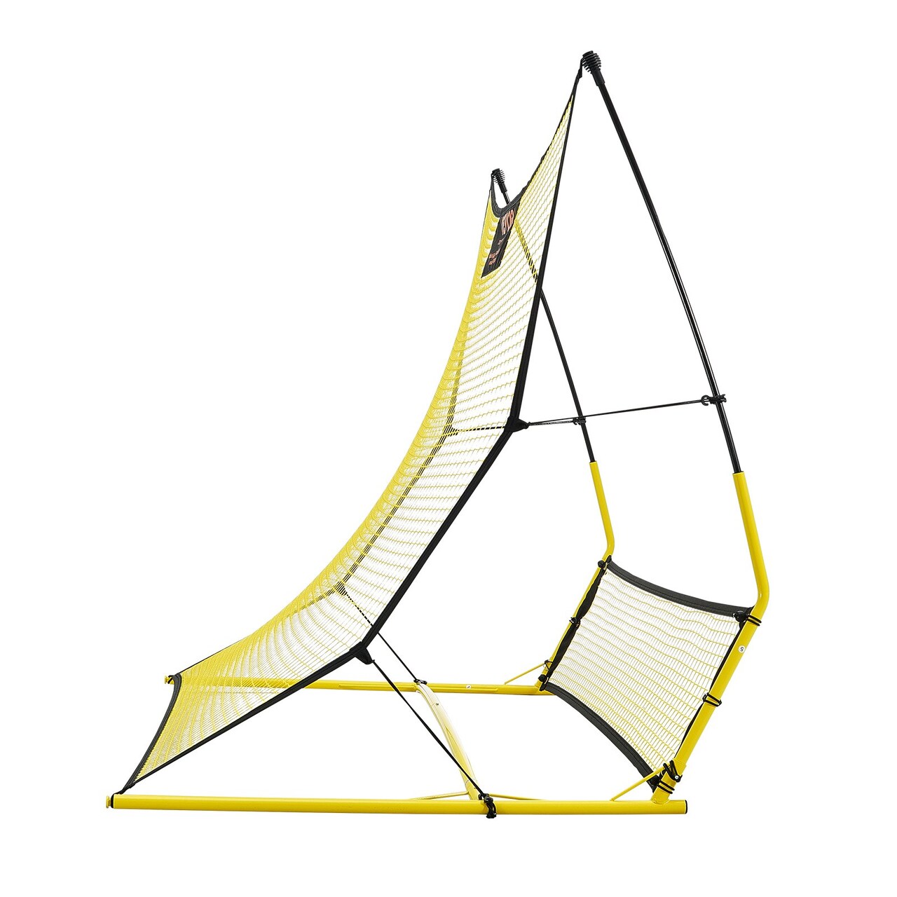 2-in-1 Soccer Rebounder Net Iron Frame Portable Training Goal 12 lbs